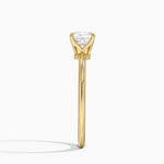 Petite Elodie 1.5mm Ring Yellow Gold 18k Cushion Engagement Ring
