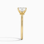 Petite Elodie 1.5mm Ring Yellow Gold 18k Emerald Engagement Ring