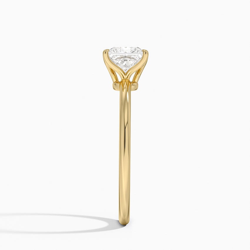 Petite Elodie 1.5mm Ring Yellow Gold 18k Princess Engagement Ring