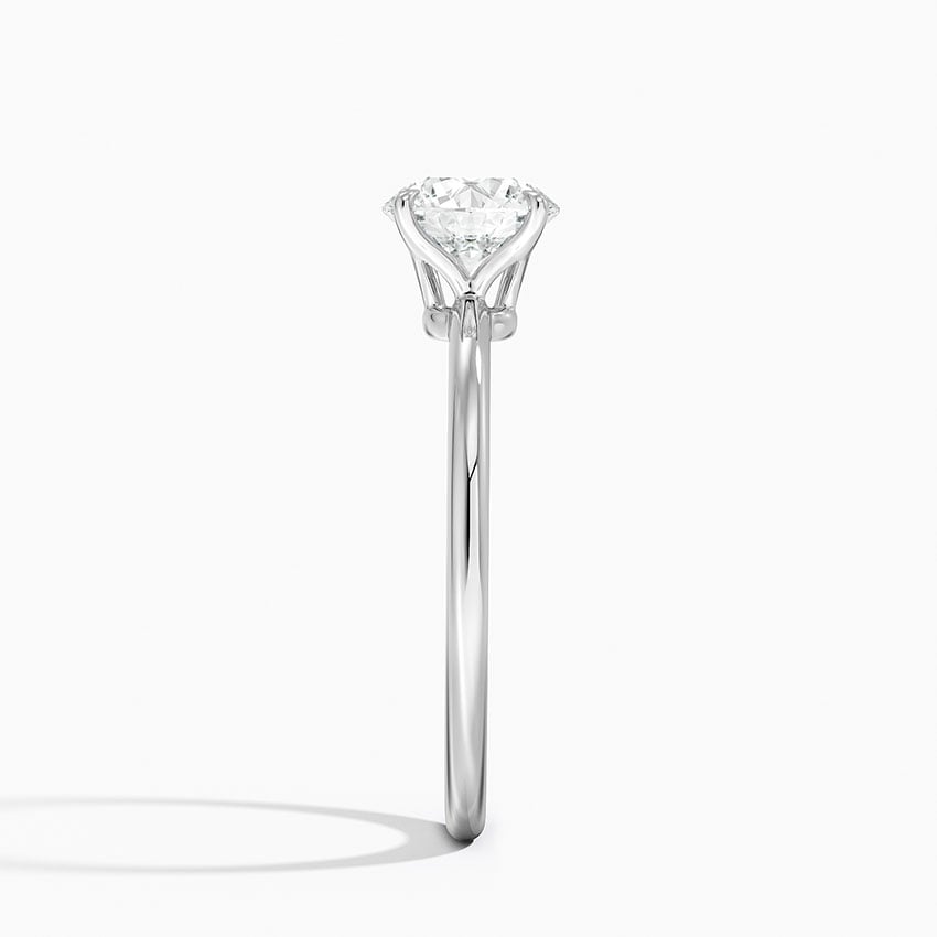 Petite Elodie 1.5mm Ring Platinum Round Engagement Ring