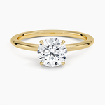 Petite Elodie 1.5mm Ring Yellow Gold 18k Round Engagement Ring