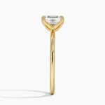 1.5mm Petite Elodie Perfect Fit Solitaire Ring Yellow Gold 18k Emerald Engagement Ring