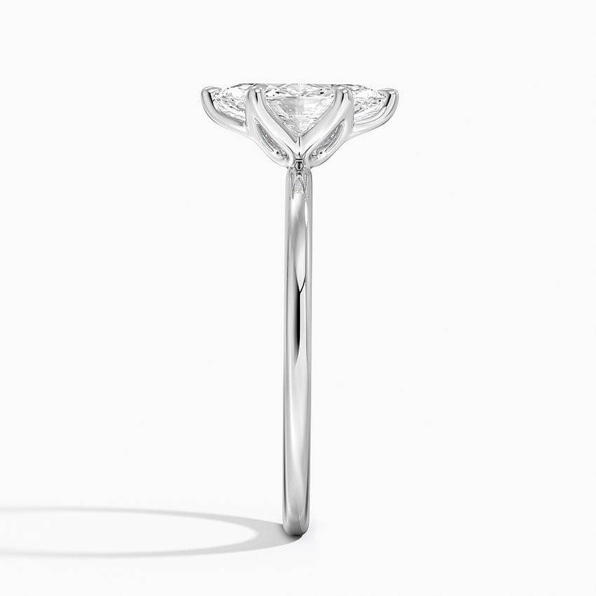 1.5mm Petite Elodie Perfect Fit Solitaire Ring Platinum Marquise Engagement Ring