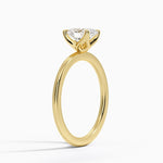 1.5mm Petite Elodie Perfect Fit Solitaire Ring Yellow Gold 18k Oval Engagement Ring