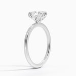 1.5mm Petite Elodie Perfect Fit Solitaire Ring Platinum Pear Engagement Ring