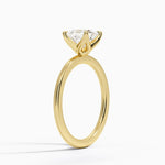 1.5mm Petite Elodie Perfect Fit Solitaire Ring Yellow Gold 18k Princess Engagement Ring