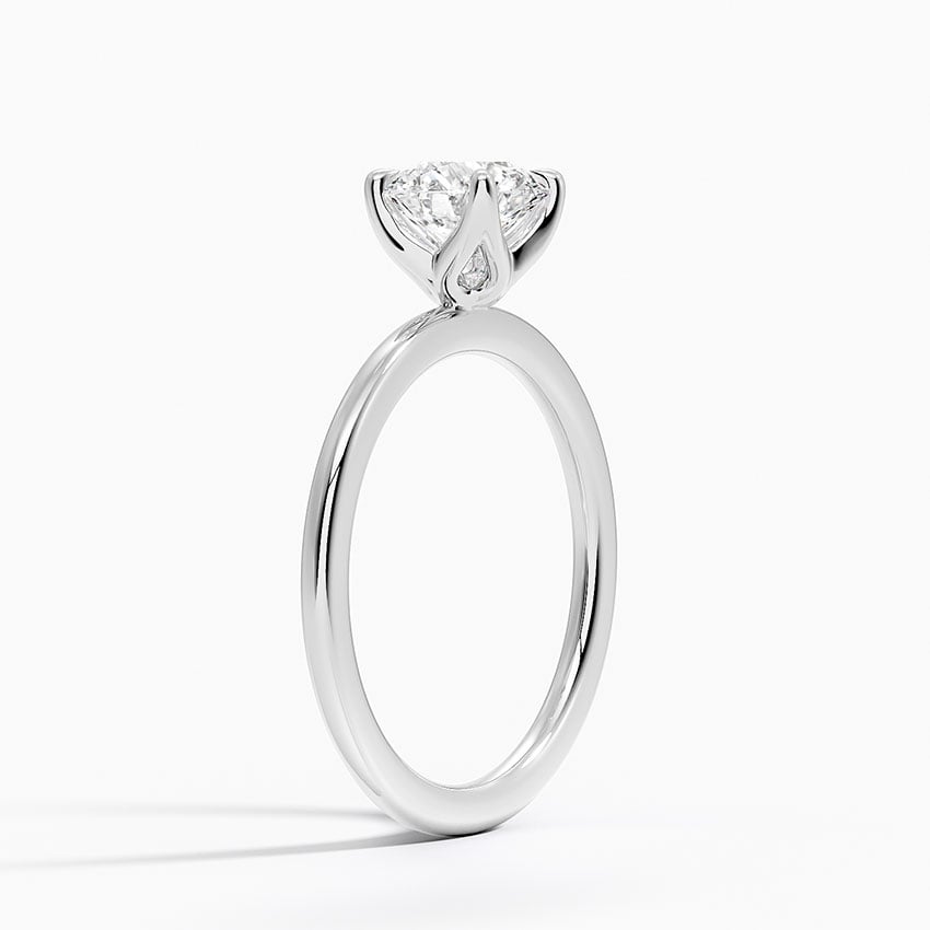 1.5mm Petite Elodie Perfect Fit Solitaire Ring Platinum Round Engagement Ring