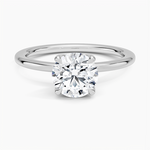 1.5mm Petite Elodie Perfect Fit Solitaire Ring Platinum Round Engagement Ring
