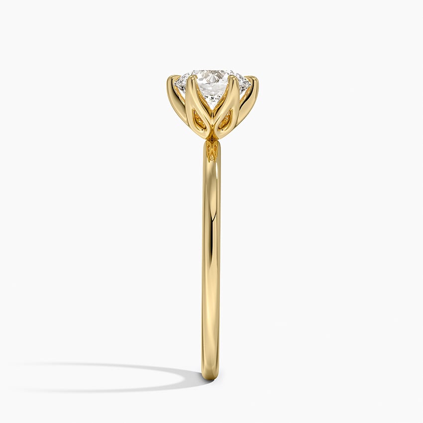 Esme Perfect Fit Solitaire Ring Yellow Gold 18k Round Engagement Ring