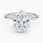 Esme Perfect Fit Solitaire Ring Platinum Oval Engagement Ring