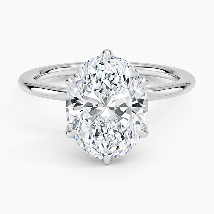 Esme Perfect Fit Solitaire Ring Platinum Oval Engagement Ring