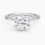 Esme Perfect Fit Solitaire Ring Platinum Round Engagement Ring