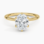 Esme Perfect Fit Solitaire Ring Yellow Gold 18k Oval Engagement Ring