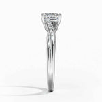 Chamise Diamond Ring (1/15 ct. tw.) Platinum Asscher Engagement Ring