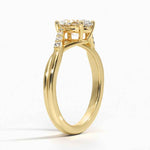 Chamise Diamond Ring (1/15 ct. tw.) Yellow Gold 18k Oval Engagement Ring