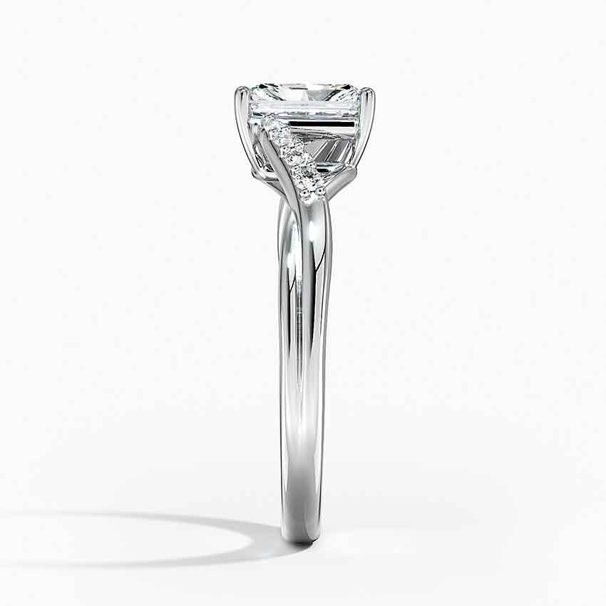 Chamise Diamond Ring (1/15 ct. tw.) Platinum Radiant Engagement Ring