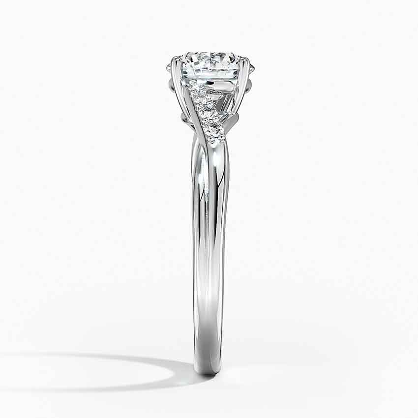 Chamise Diamond Ring (1/15 ct. tw.) Platinum Round Engagement Ring