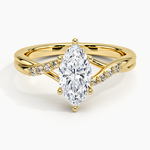 Chamise Diamond Ring (1/15 ct. tw.) Yellow Gold 18k Marquise Engagement Ring