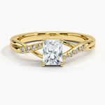 Chamise Diamond Ring (1/15 ct. tw.) Yellow Gold 18k Radiant Engagement Ring
