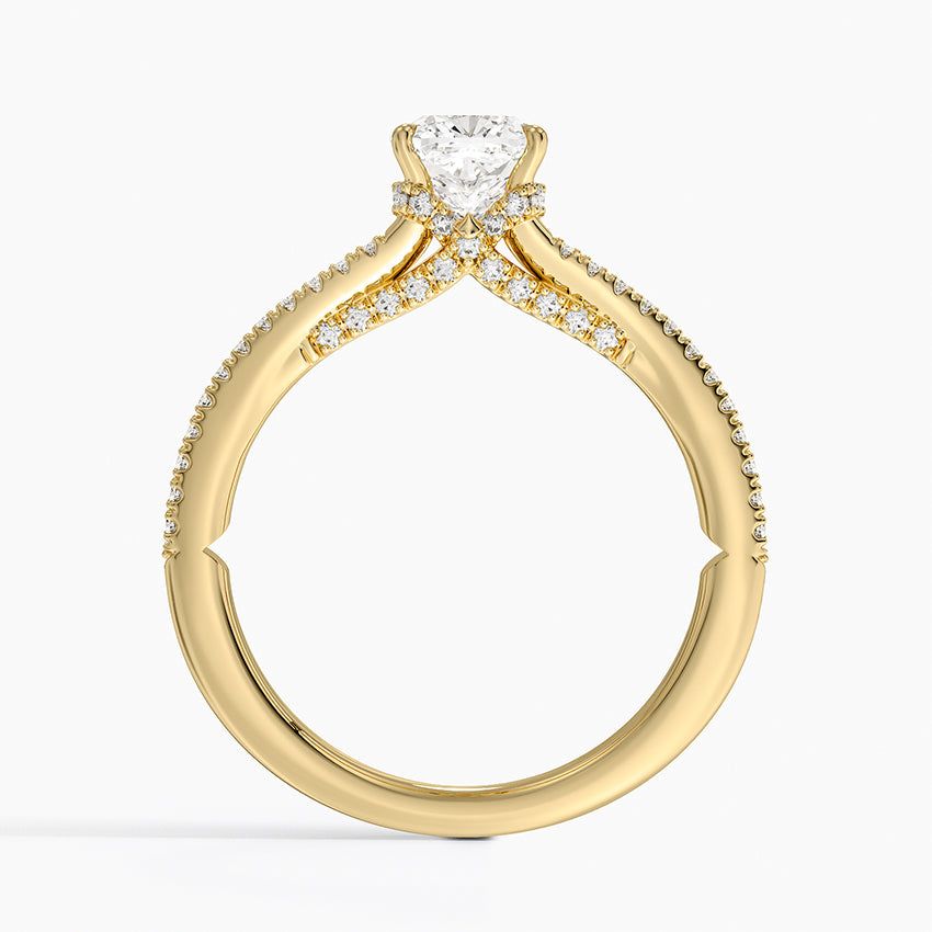 Icon Diamond Ring (1/3 ct. tw.) Yellow Gold 18k Cushion Engagement Ring