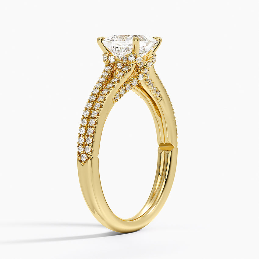 Icon Diamond Ring (1/3 ct. tw.) Yellow Gold 18k Princess Engagement Ring
