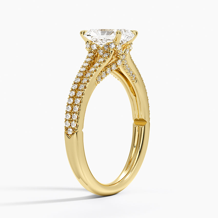 Icon Diamond Ring (1/3 ct. tw.) Yellow Gold 18k Radiant Engagement Ring