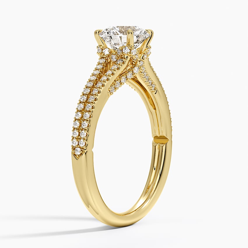 Icon Diamond Ring (1/3 ct. tw.) Yellow Gold 18k Round Engagement Ring