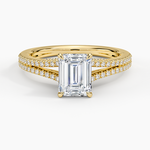 Icon Diamond Ring (1/3 ct. tw.) Yellow Gold 18k Emerald Engagement Ring