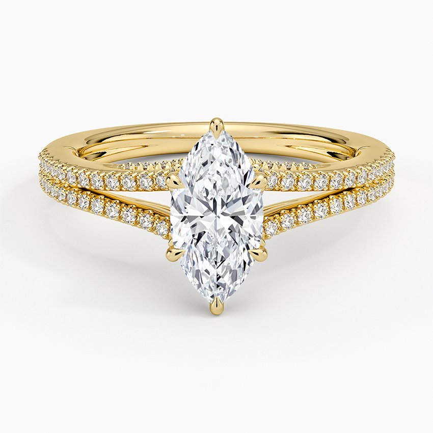 Icon Diamond Ring (1/3 ct. tw.) Yellow Gold 18k Marquise Engagement Ring