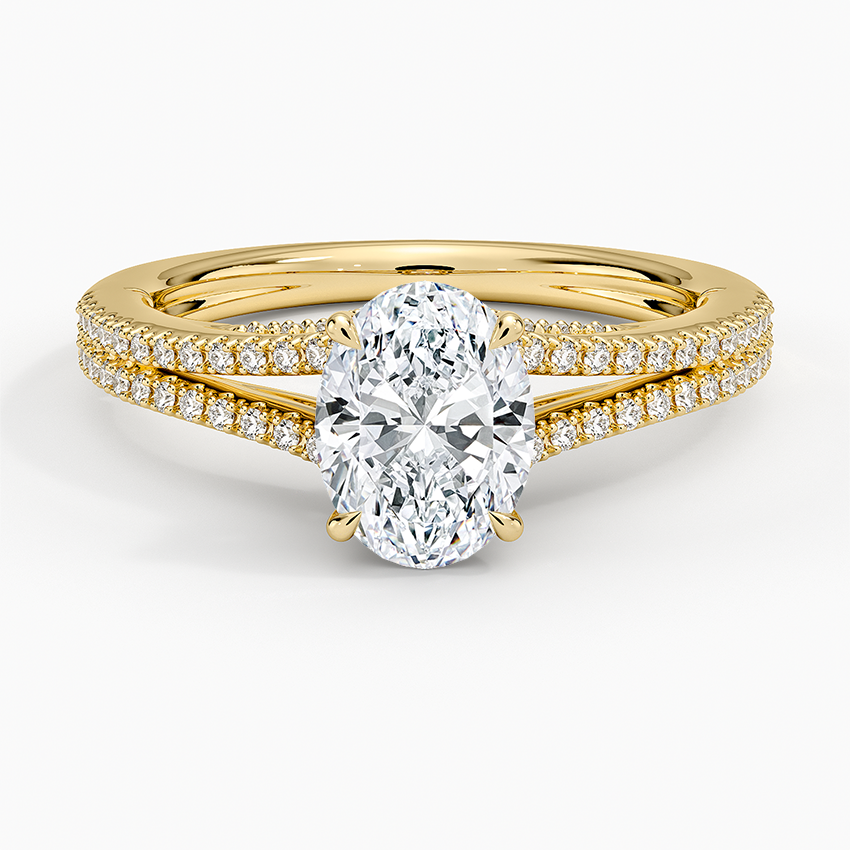Icon Diamond Ring (1/3 ct. tw.) Yellow Gold 18k Oval Engagement Ring