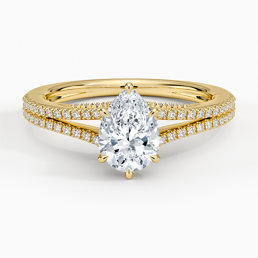 Icon Diamond Ring (1/3 ct. tw.) Yellow Gold 18k Pear Engagement Ring