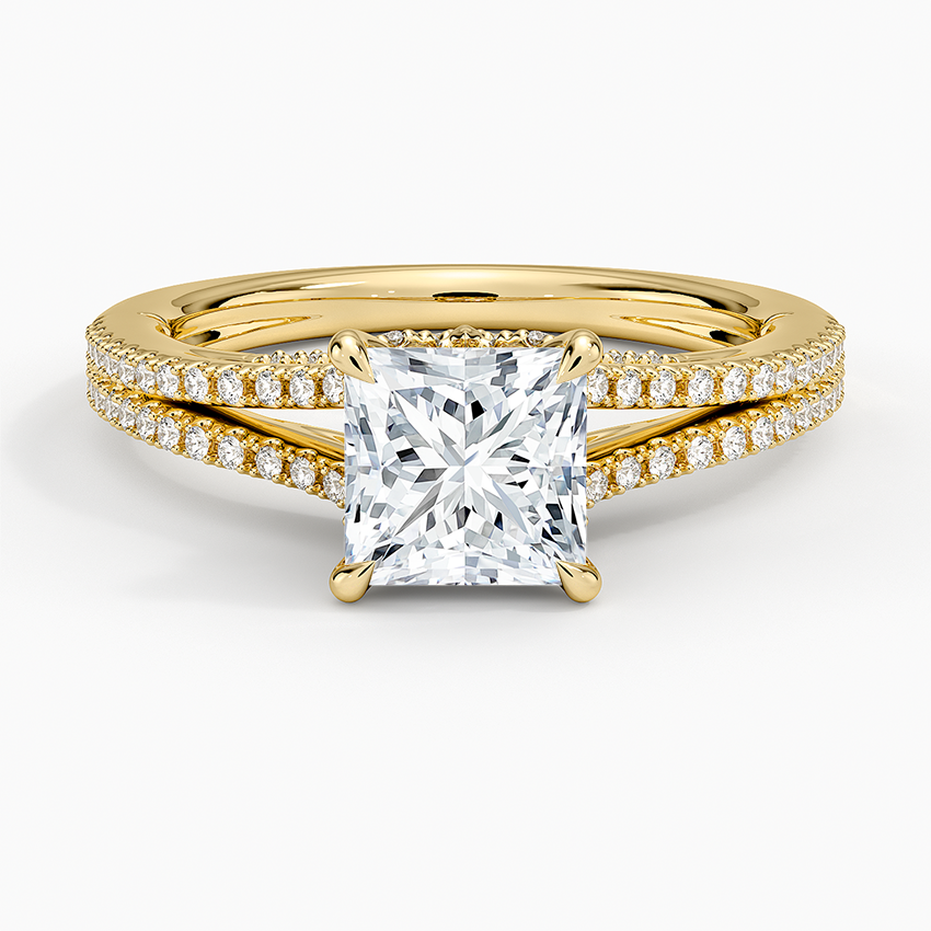 Icon Diamond Ring (1/3 ct. tw.) Yellow Gold 18k Princess Engagement Ring