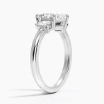 Petite Rhiannon Three Stone Diamond Ring (1/4 ct. tw.) Platinum Marquise Engagement Ring