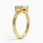 Petite Rhiannon Three Stone Diamond Ring (1/4 ct. tw.) Yellow Gold 18k Marquise Engagement Ring