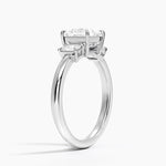 Petite Rhiannon Three Stone Diamond Ring (1/4 ct. tw.) Platinum Princess Engagement Ring