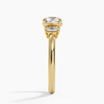 Petite Rhiannon Three Stone Diamond Ring (1/4 ct. tw.) Yellow Gold 18k Round Engagement Ring