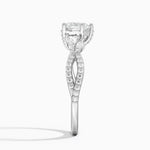 Adorned Luxe Willow Diamond Ring (1/3 ct. tw.) Platinum Heart Engagement Ring