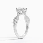 Adorned Luxe Willow Diamond Ring (1/3 ct. tw.) Platinum Oval Engagement Ring