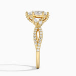 Adorned Luxe Willow Diamond Ring (1/3 ct. tw.) Yellow Gold 18k Pear Engagement Ring