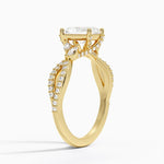 Adorned Luxe Willow Diamond Ring (1/3 ct. tw.) Yellow Gold 18k Radiant Engagement Ring