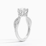 Adorned Luxe Willow Diamond Ring (1/3 ct. tw.) Platinum Round Engagement Ring