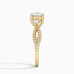 Adorned Luxe Willow Diamond Ring (1/3 ct. tw.) Yellow Gold 18k Round Engagement Ring