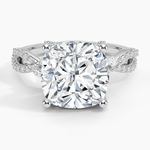 Adorned Luxe Willow Diamond Ring (1/3 ct. tw.) Platinum Cushion Engagement Ring