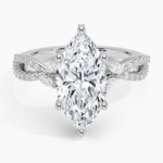 Adorned Luxe Willow Diamond Ring (1/3 ct. tw.) Platinum Marquise Engagement Ring