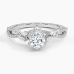 Adorned Luxe Willow Diamond Ring (1/3 ct. tw.) Platinum Pear Engagement Ring