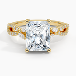 Adorned Luxe Willow Diamond Ring (1/3 ct. tw.) Yellow Gold 18k Radiant Engagement Ring