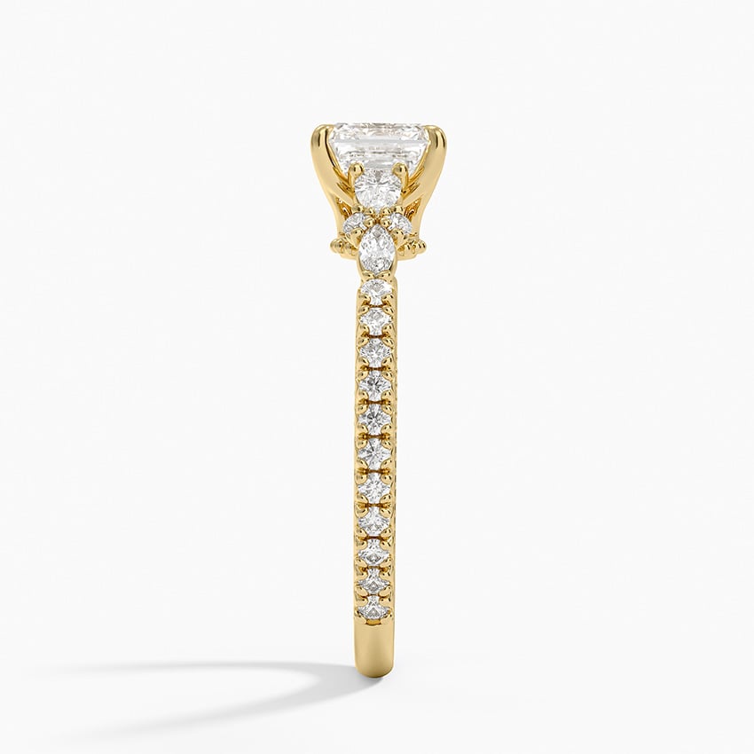 Primrose Diamond Ring Yellow Gold 18k Asscher Engagement Ring
