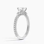 Primrose Diamond Ring Platinum Cushion Engagement Ring