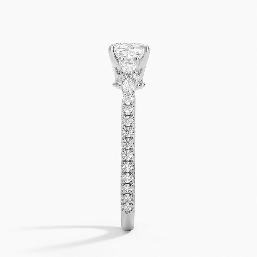 Primrose Diamond Ring Platinum Cushion Engagement Ring