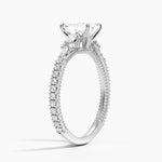 Primrose Diamond Ring Platinum Emerald Engagement Ring